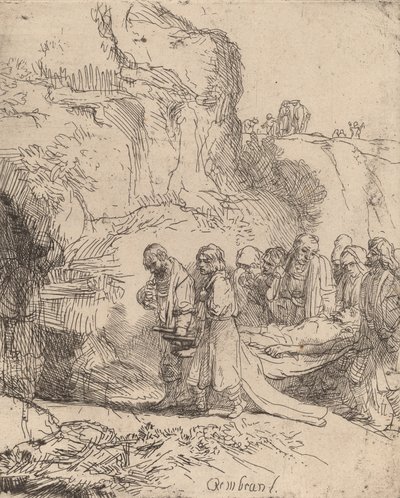 Cristo portato al sepolcro, c. 1645 da Rembrandt van Rijn