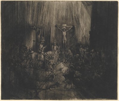 Cristo crocifisso tra i due ladroni (Le tre croci) da Rembrandt van Rijn