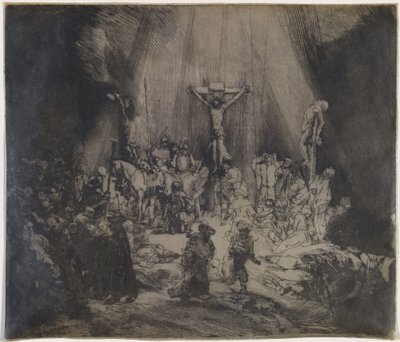 Cristo Crocifisso tra i Due Ladroni (Le Tre Croci) da Rembrandt van Rijn