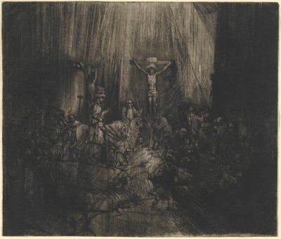 Cristo crocifisso tra i due ladroni (Le tre croci) da Rembrandt van Rijn
