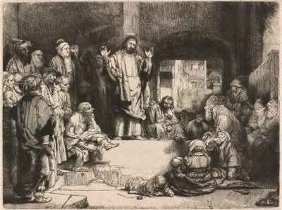 Cristo che predica (La petite Tombe) da Rembrandt van Rijn