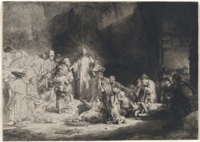 Cristo che predica (La stampa dei cento fiorini) da Rembrandt van Rijn