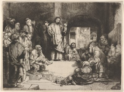 Cristo predicante, chiamato La Petite Tombe, ca. 1657 da Rembrandt van Rijn