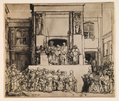Cristo presentato al popolo (Ecce Homo) da Rembrandt van Rijn