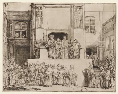 Cristo presentato al popolo (Ecce Homo) da Rembrandt van Rijn