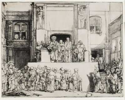 Cristo presentato al popolo (Ecce Homo), 1655 da Rembrandt van Rijn