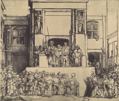 Cristo presentato al popolo, 1655 da Rembrandt van Rijn
