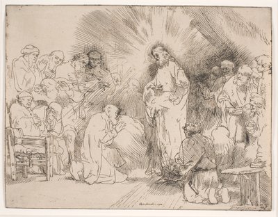 Cristo appare agli apostoli da Rembrandt van Rijn