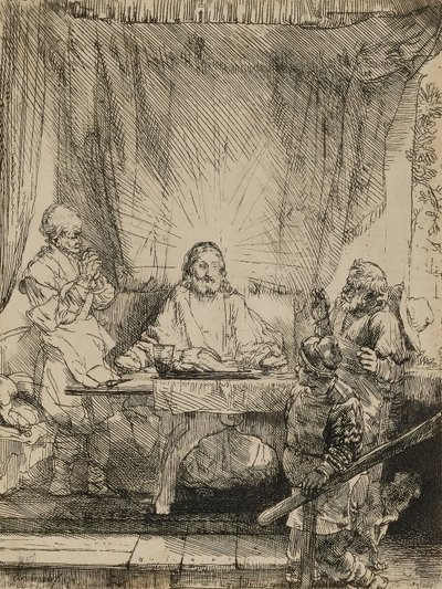 Cristo a Emmaus da Rembrandt van Rijn