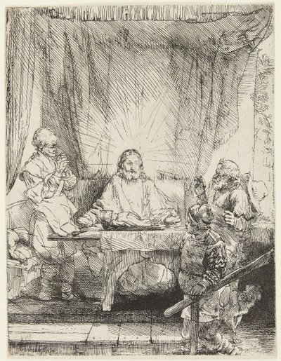 Cristo a Emmaus da Rembrandt van Rijn