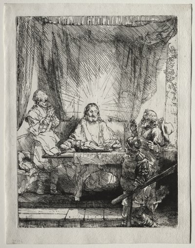 Cristo a Emmaus: la tavola più grande da Rembrandt van Rijn
