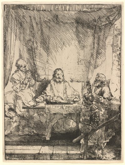 Cristo a Emmaus: la Piastra Maggiore da Rembrandt van Rijn