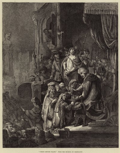Cristo davanti a Pilato da Rembrandt van Rijn
