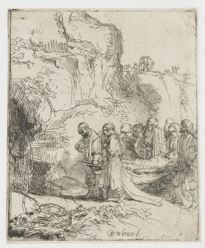 Cristo portato al sepolcro da Rembrandt van Rijn