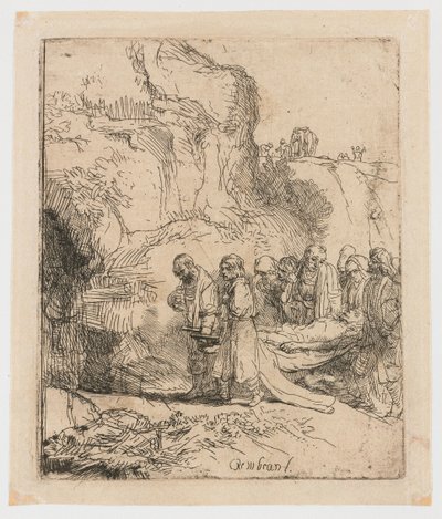 Cristo portato al sepolcro da Rembrandt van Rijn