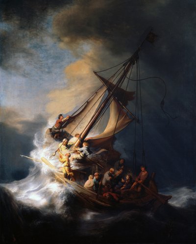Cristo nella tempesta sul lago di Galilea, 1633 da Rembrandt van Rijn