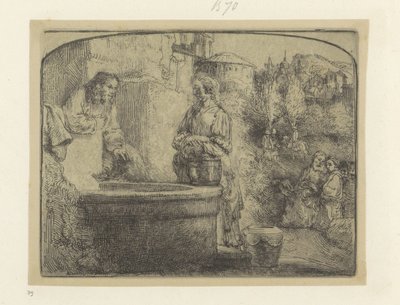 Cristo e la donna samaritana da Rembrandt van Rijn