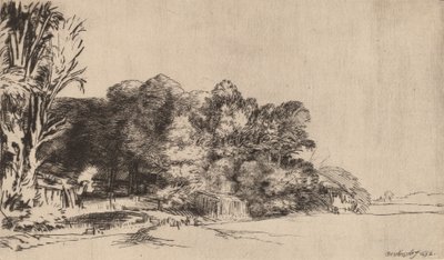 Gruppo di Alberi con una Vista da Rembrandt van Rijn