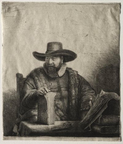 Cornelis Claesz Anslo, predicatore mennonita da Rembrandt van Rijn