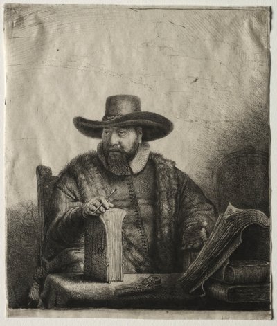 Cornelis Claesz Anslo, Predicatore Mennonita da Rembrandt van Rijn