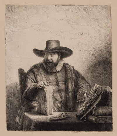 Cornelis Claesz. Anslo, predicatore da Rembrandt van Rijn
