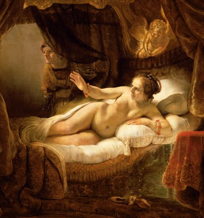 Danae, 1643 (dettaglio) da Rembrandt van Rijn