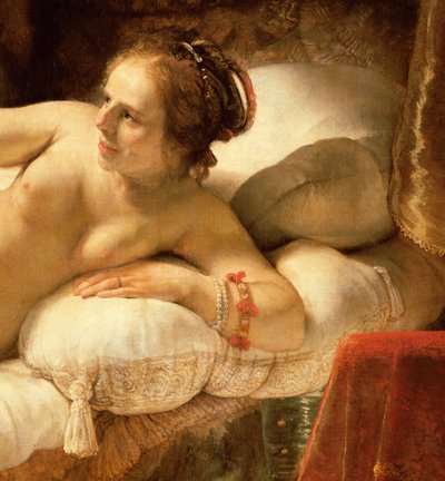 Danae, 1643 (dettaglio) da Rembrandt van Rijn