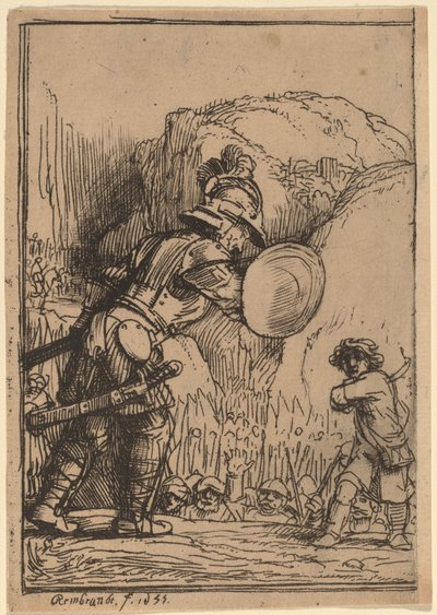 Davide e Golia da Rembrandt van Rijn