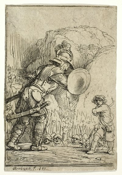 Davide e Golia da Rembrandt van Rijn