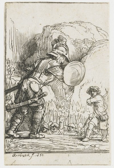Davide e Golia da Rembrandt van Rijn