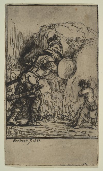 Davide e Golia, 1655 da Rembrandt van Rijn