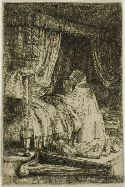 Davide in preghiera da Rembrandt van Rijn