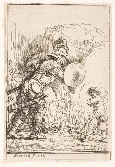 Davide e Golia da Rembrandt van Rijn