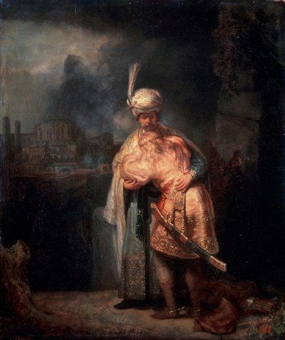 Addio di Davide a Gionata da Rembrandt van Rijn