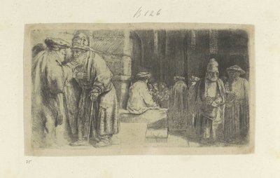 I farisei nel tempio da Rembrandt van Rijn