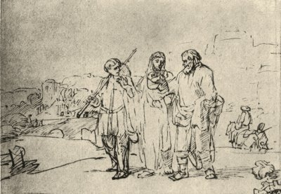 La strada per Emmaus da Rembrandt van Rijn