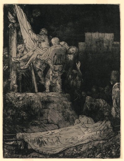 Discesa dalla croce alla luce delle torce da Rembrandt van Rijn