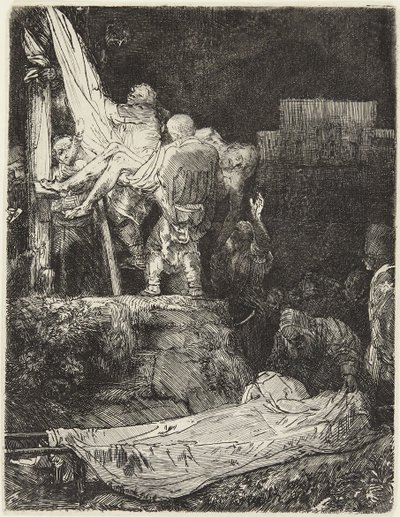 La Deposizione dalla Croce alla luce delle torce da Rembrandt van Rijn