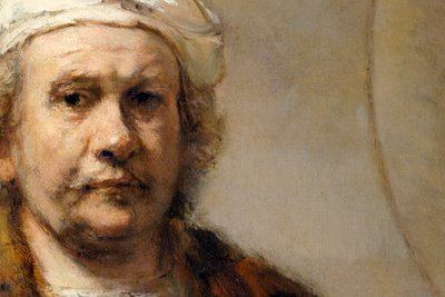 (dettaglio) di un autoritratto del pittore olandese Rembrandt van Rijn, c. 1665 da Rembrandt van Rijn