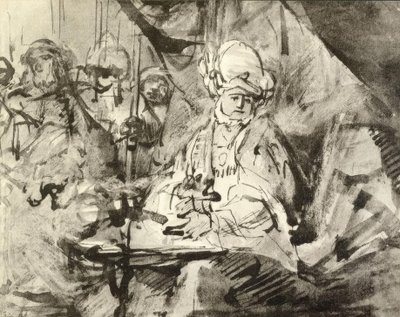 Il lavaggio delle mani di Pilato da Rembrandt van Rijn