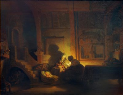 La Sacra Famiglia da Rembrandt van Rijn