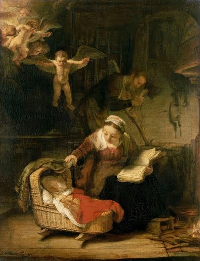 La Sacra Famiglia da Rembrandt van Rijn