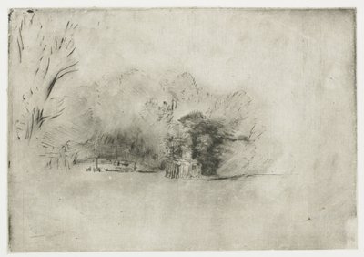 Fattoria tra gli alberi da Rembrandt van Rijn