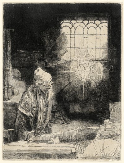 Faust, pub. 1652 da Rembrandt van Rijn