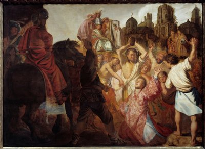 Il primo martire cristiano: "La lapidazione di Santo Stefano" da Rembrandt van Rijn