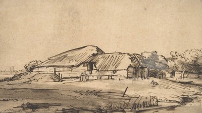 Gruppo di edifici agricoli da Rembrandt van Rijn