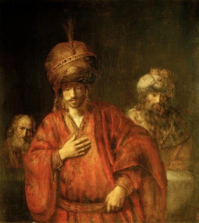 Aman in disgrazia da Rembrandt van Rijn