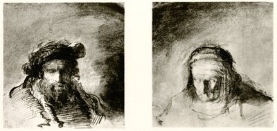Studi di teste da Rembrandt van Rijn