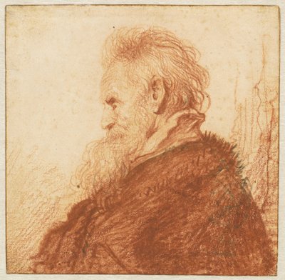 Testa di un vecchio (recto) da Rembrandt van Rijn
