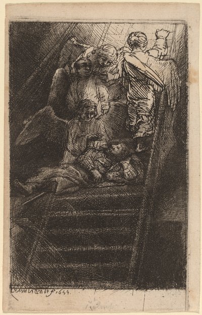 La scala di Giacobbe da Rembrandt van Rijn